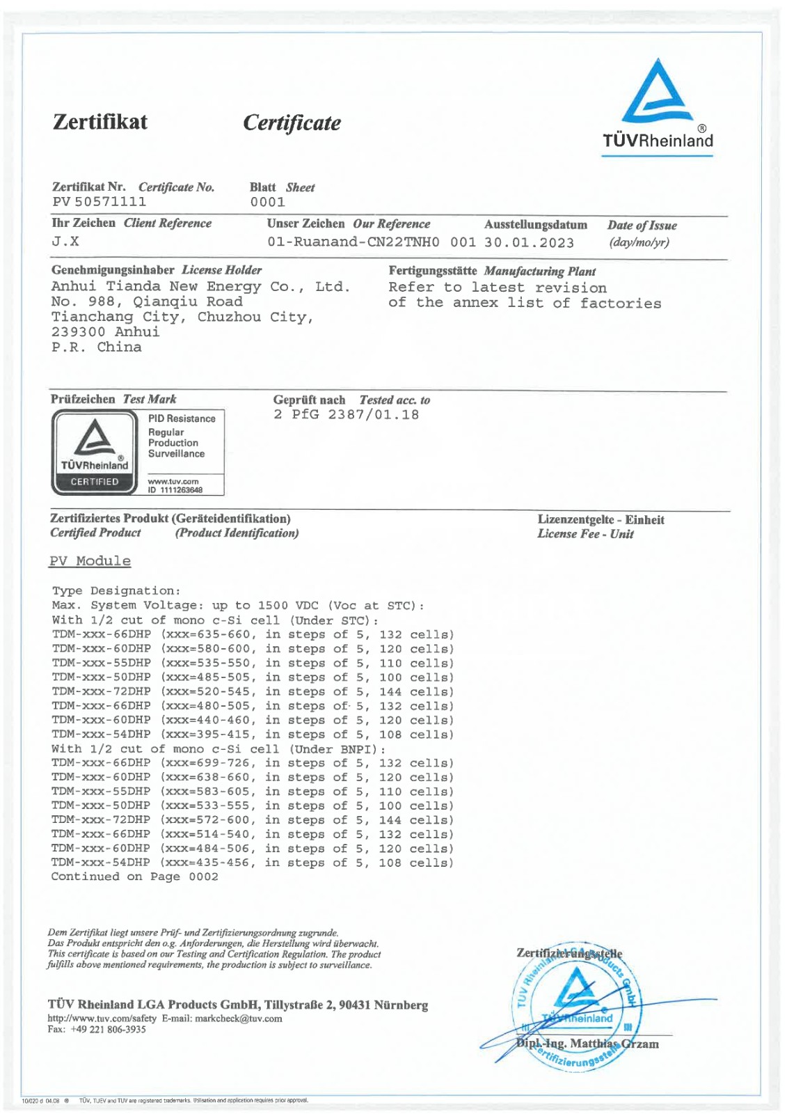 zertifikat certificate